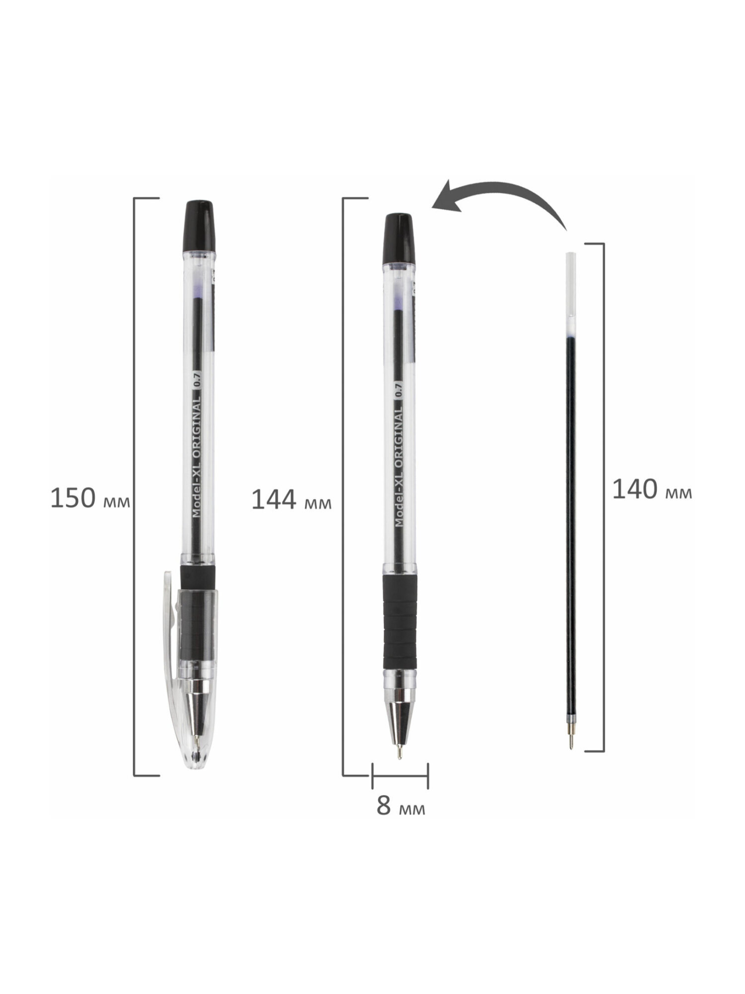 Ручка шариковая Brauberg 12 шт. - фото 12