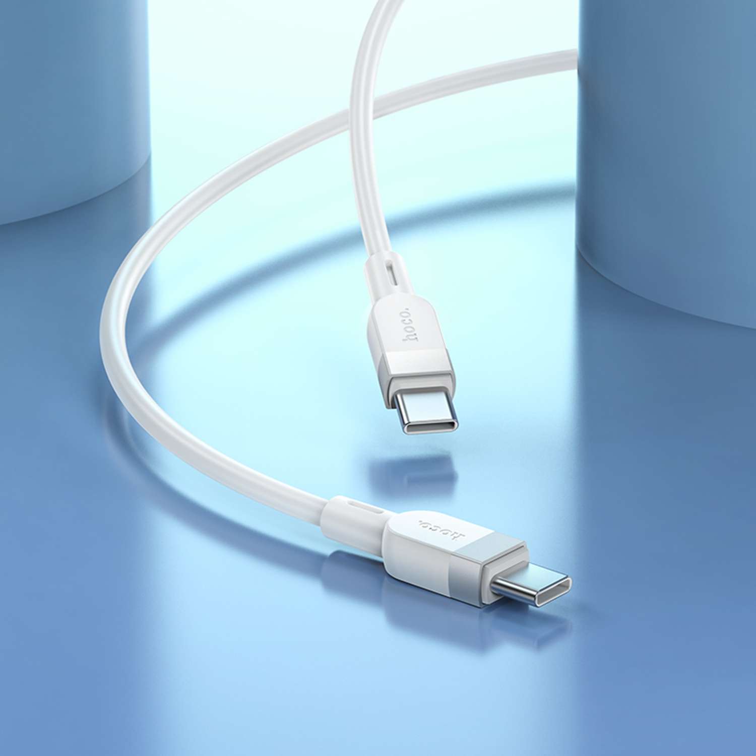 Кабель USB-C hoco X109 Energy Type-C 3А 60W 1м силикон - фото 6