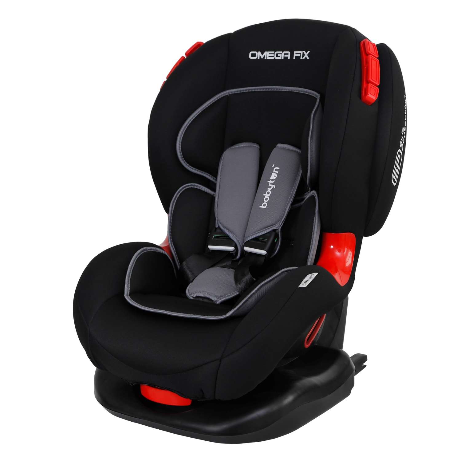 Автокресло Babyton Omega Fix Black-Grey Isofix 1/2 (9-25 кг) черный - фото 20