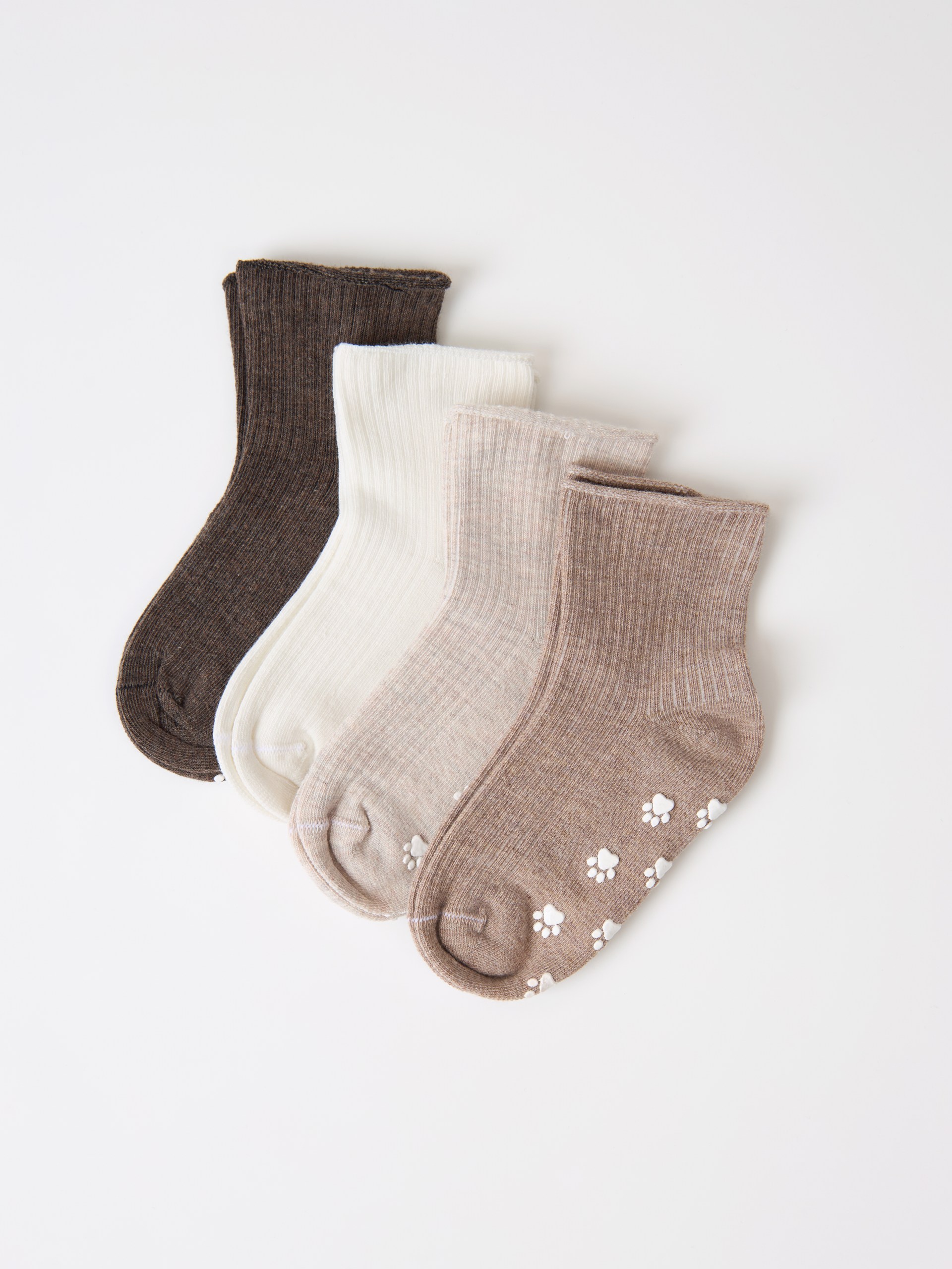 Носки 4 пары ALEX YVN B-2036-4-беж.корич.молоч.коф. - фото 1