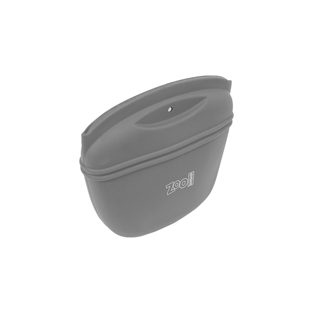 Сумочка для лакомств Zoo One L силиконовая с магнитным замком Серая - фото 3