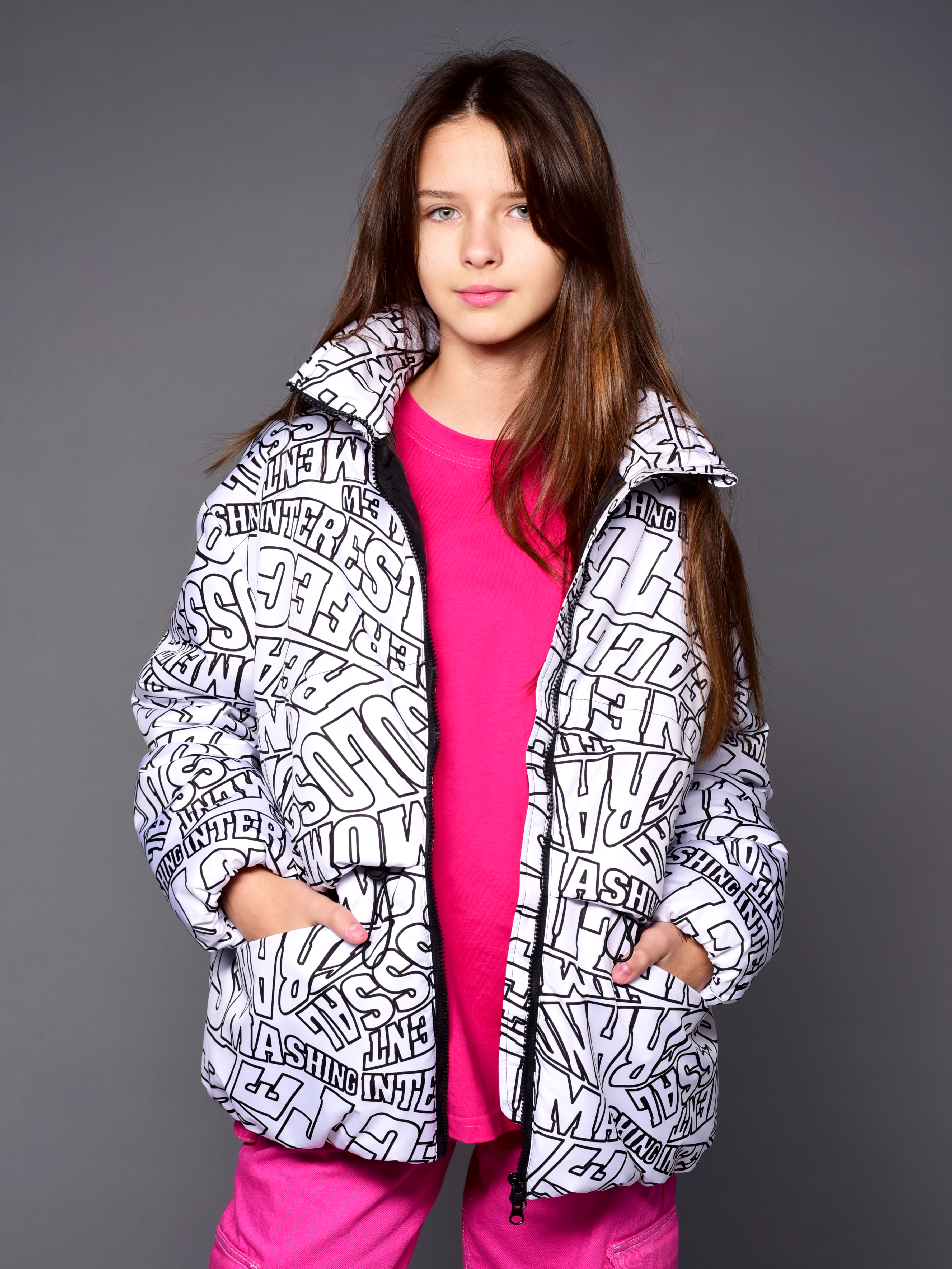 Куртка Аврора 1105-Д/принт-белый - фото 9