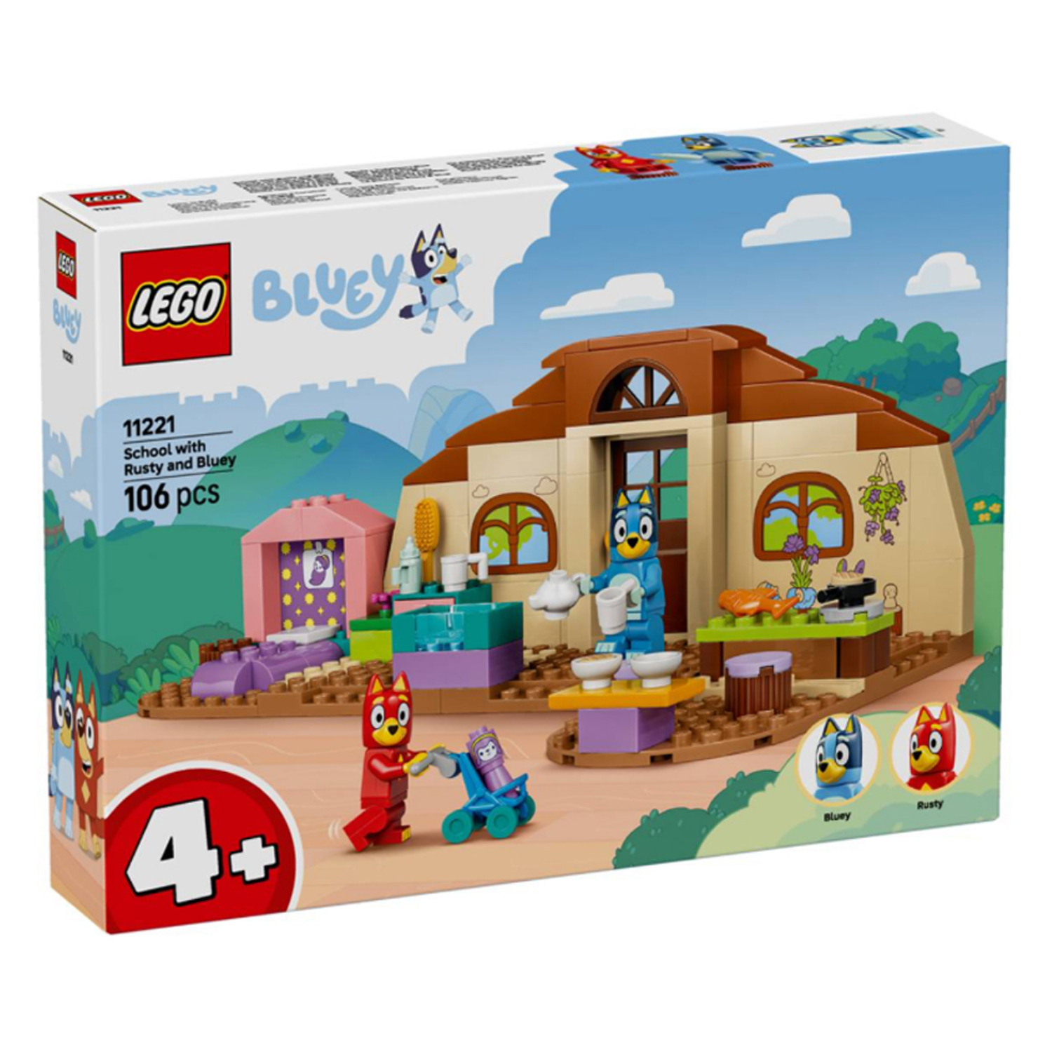 Конструктор LEGO Bluey Школа с Расти и Блуи 106 дет. - фото 2