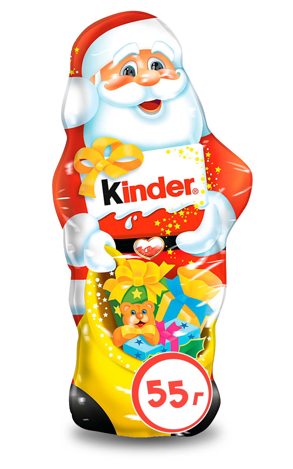 Изображение товара Шоколад Kinder Дед Мороз фигурный 55г - новогодний подарок