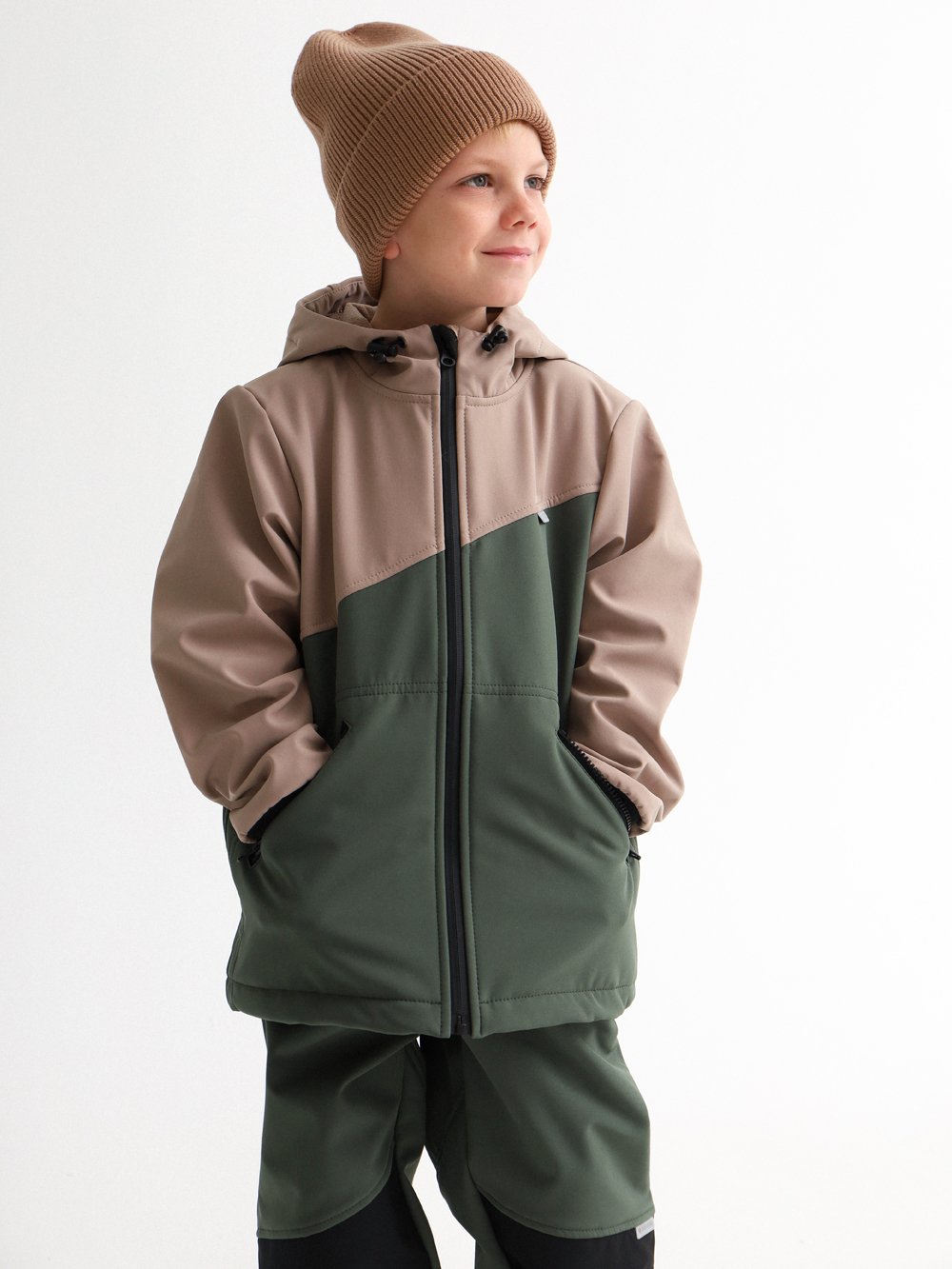 Куртка MINIDINO B-VO-Krt-105/0Куртка софтшелл Циклон тайга детская - фото 1