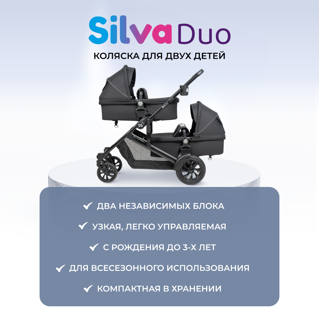 Коляска трансформер Farfello Silva Duo - фото 14