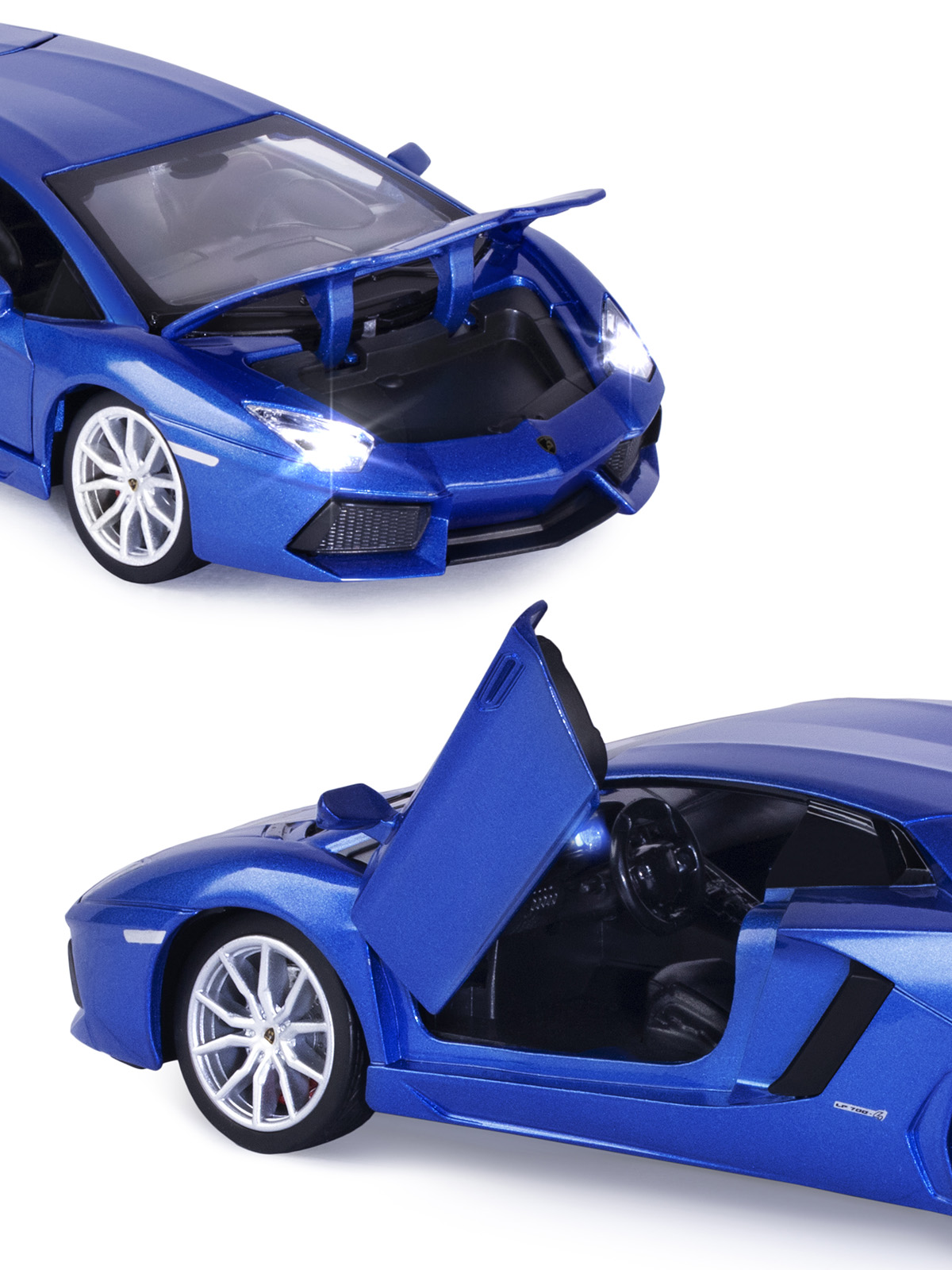 Автомобиль АВТОпанорама Lamborghini Aventador Coupe 1:24 JB1251385 - фото 9