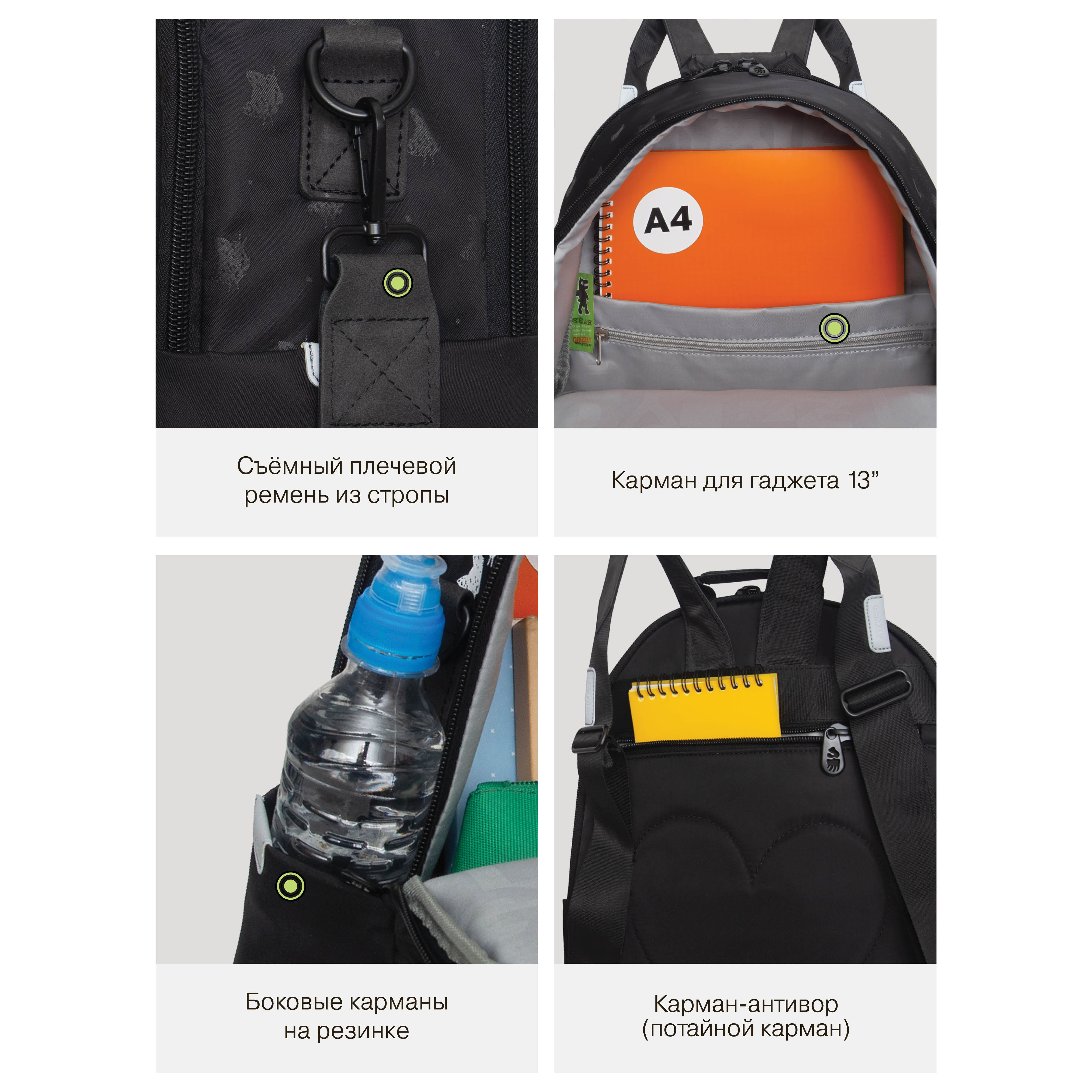 Рюкзак Grizzly для девочки - фото 14