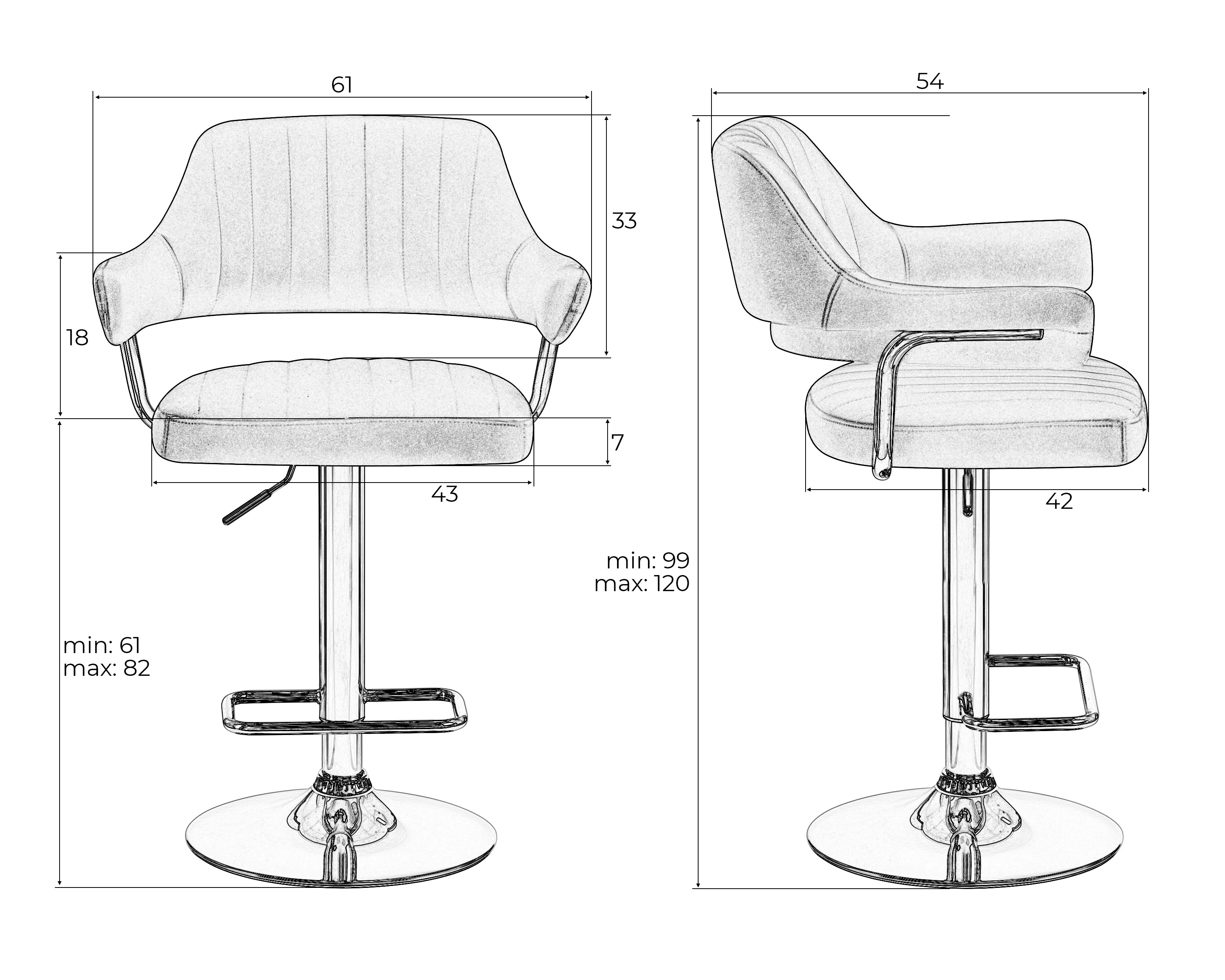 Стул DOBRIN CHARLY - фото 13