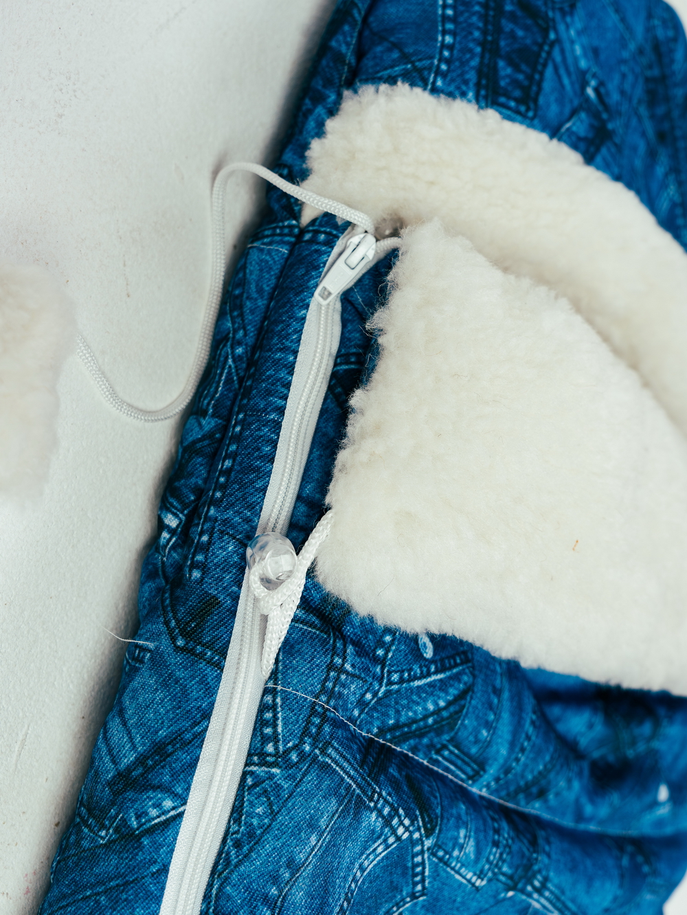 Конверт в коляску BIO-TEXTILES 0-6 мес, Джинса, 82*42 см голубой - фото 4