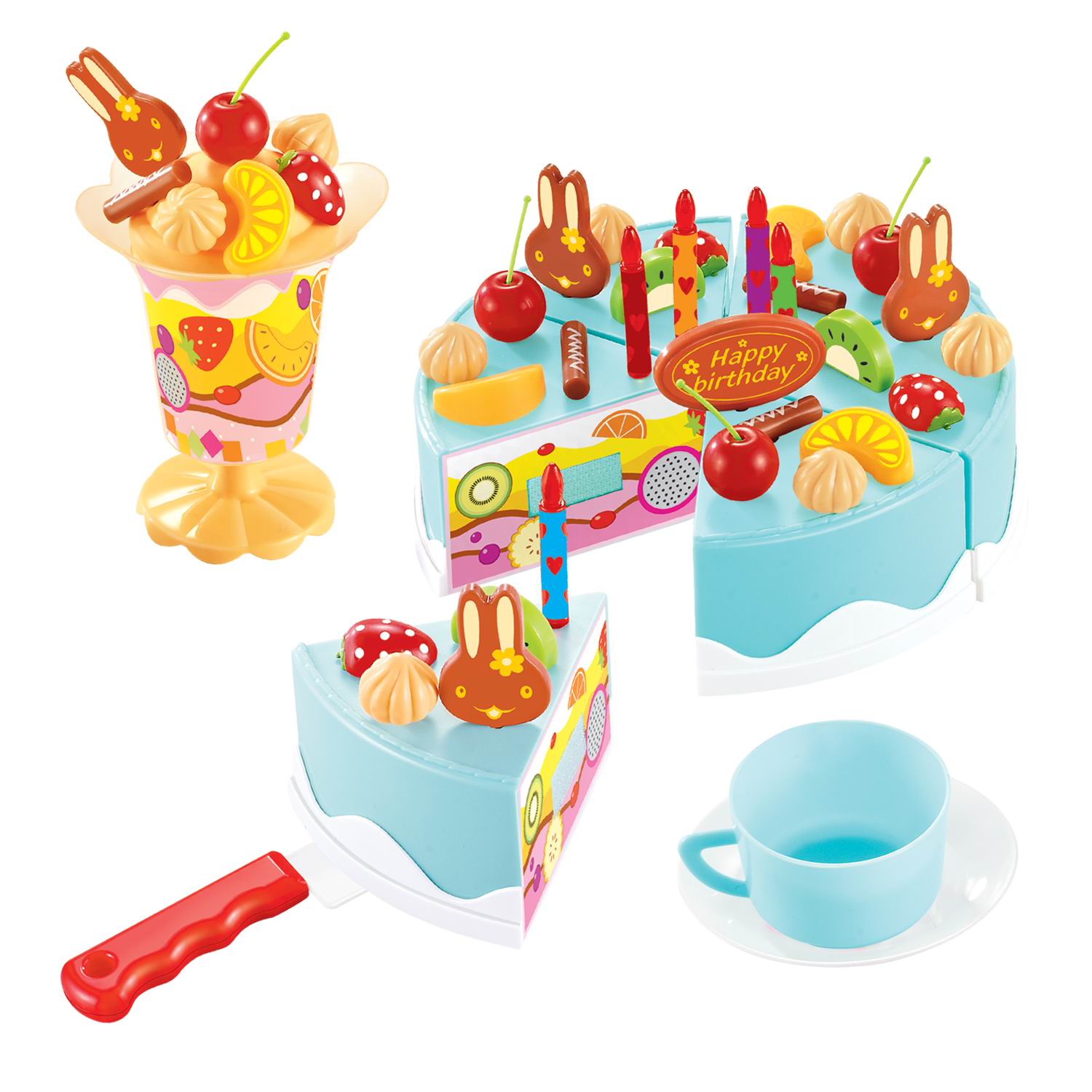 Игровой набор Abtoys продукты, прилавок, касса, тележки и корзинки - фото 5