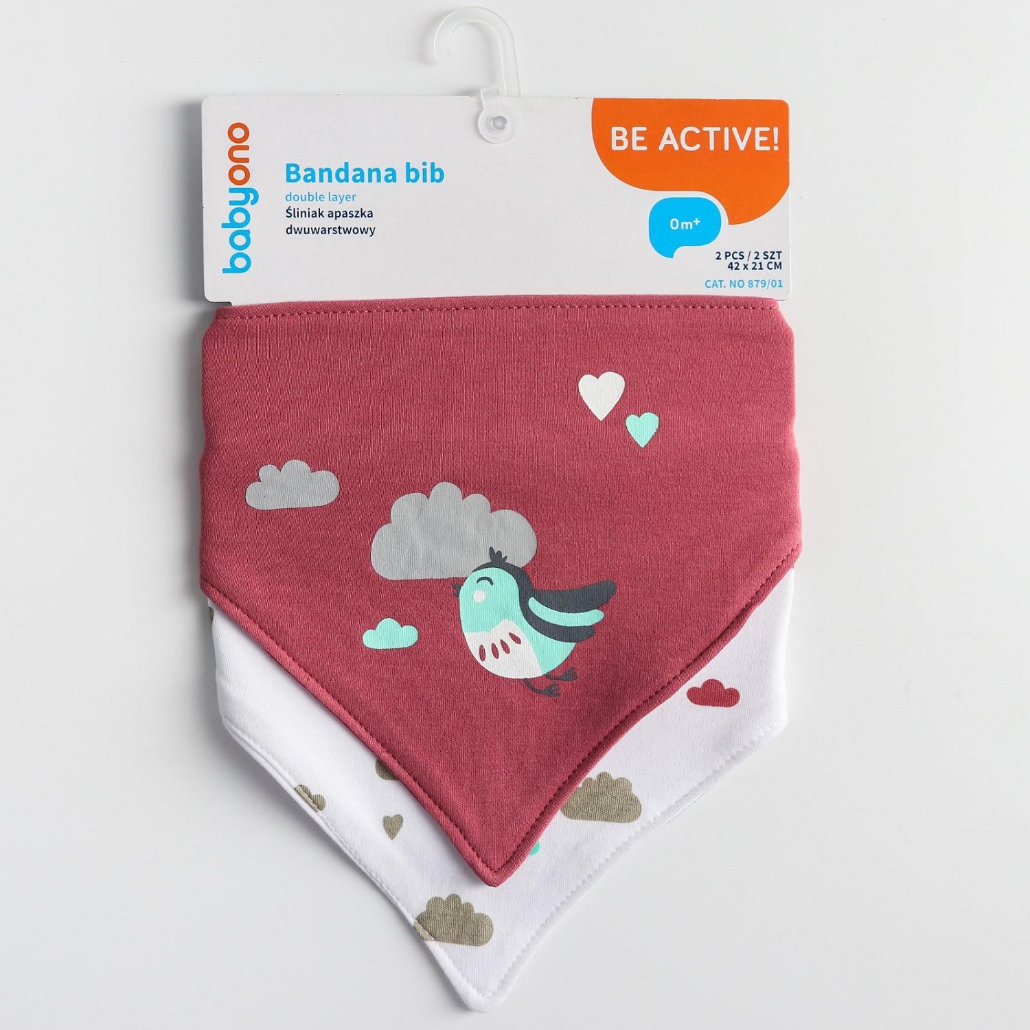 Нагрудник Babyono текстиль 2 шт. в ассортименте - фото 16