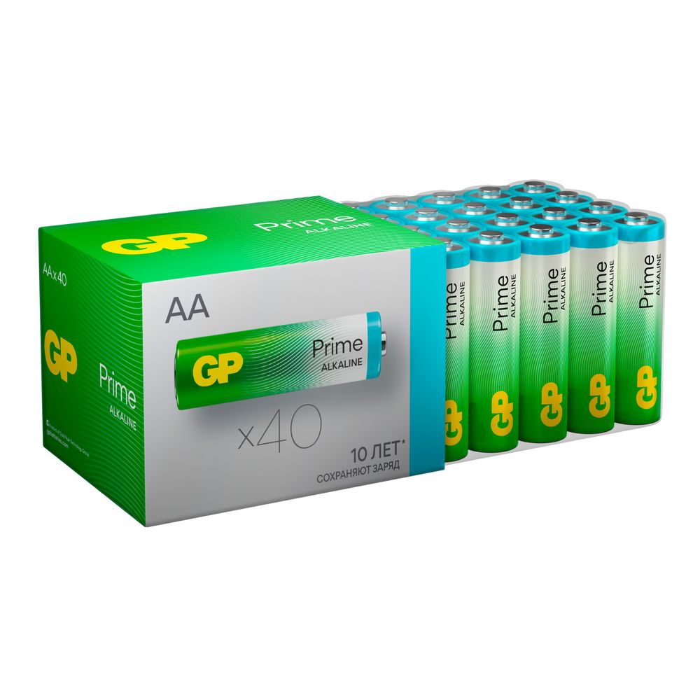 Набор батареек GP Super Alkaline AA LR 40 шт. 15A-B40 - фото 10