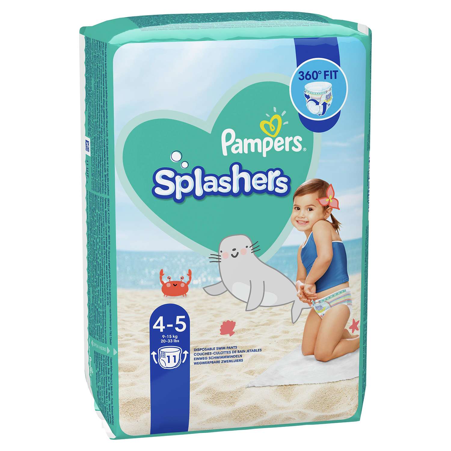 Трусики Pampers Splashers для плавания 4-5 (9-15 кг) 11 шт. - фото 2