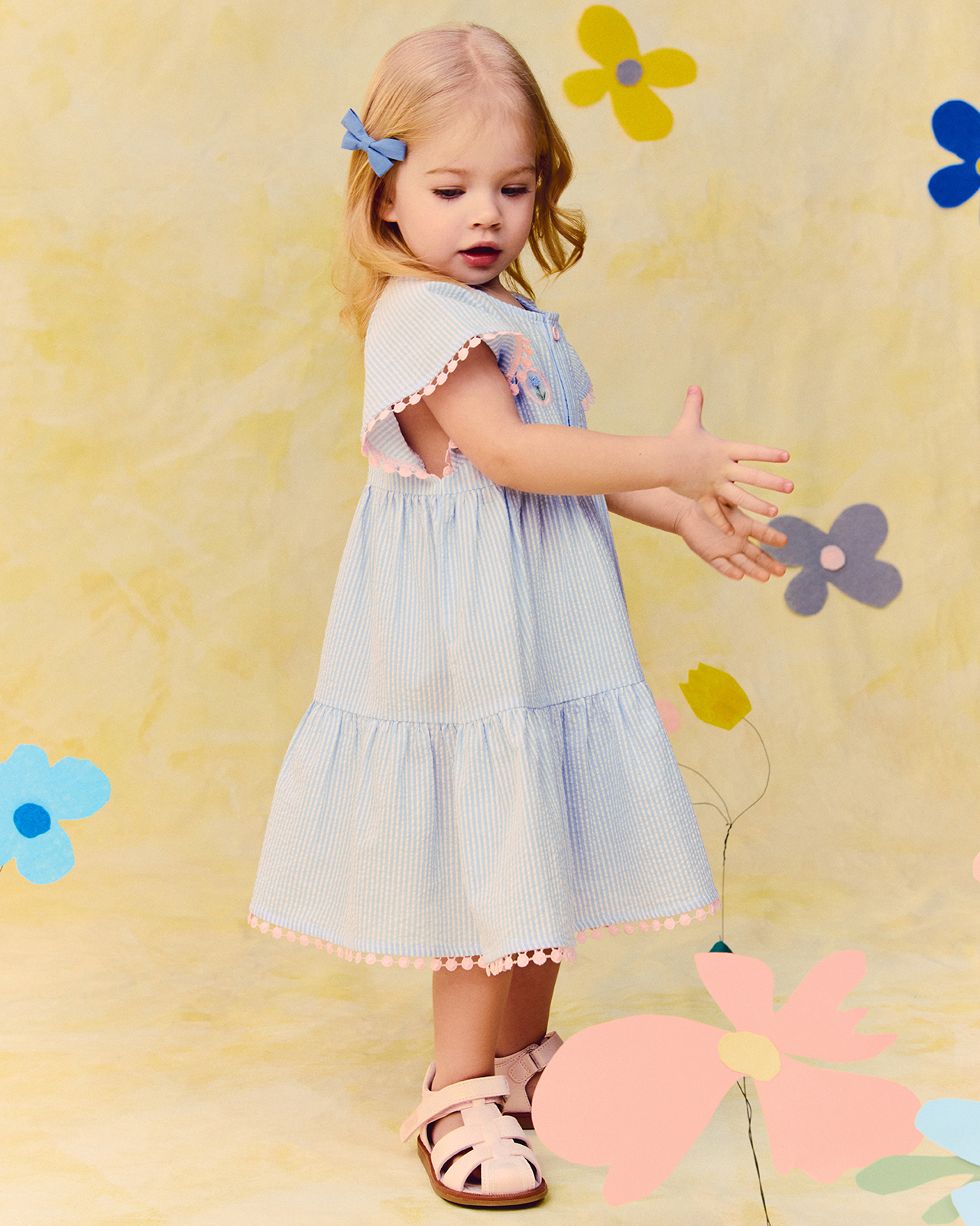 Изображение товара Платье Baby Go Trend 86, хлопок, голубая полоска