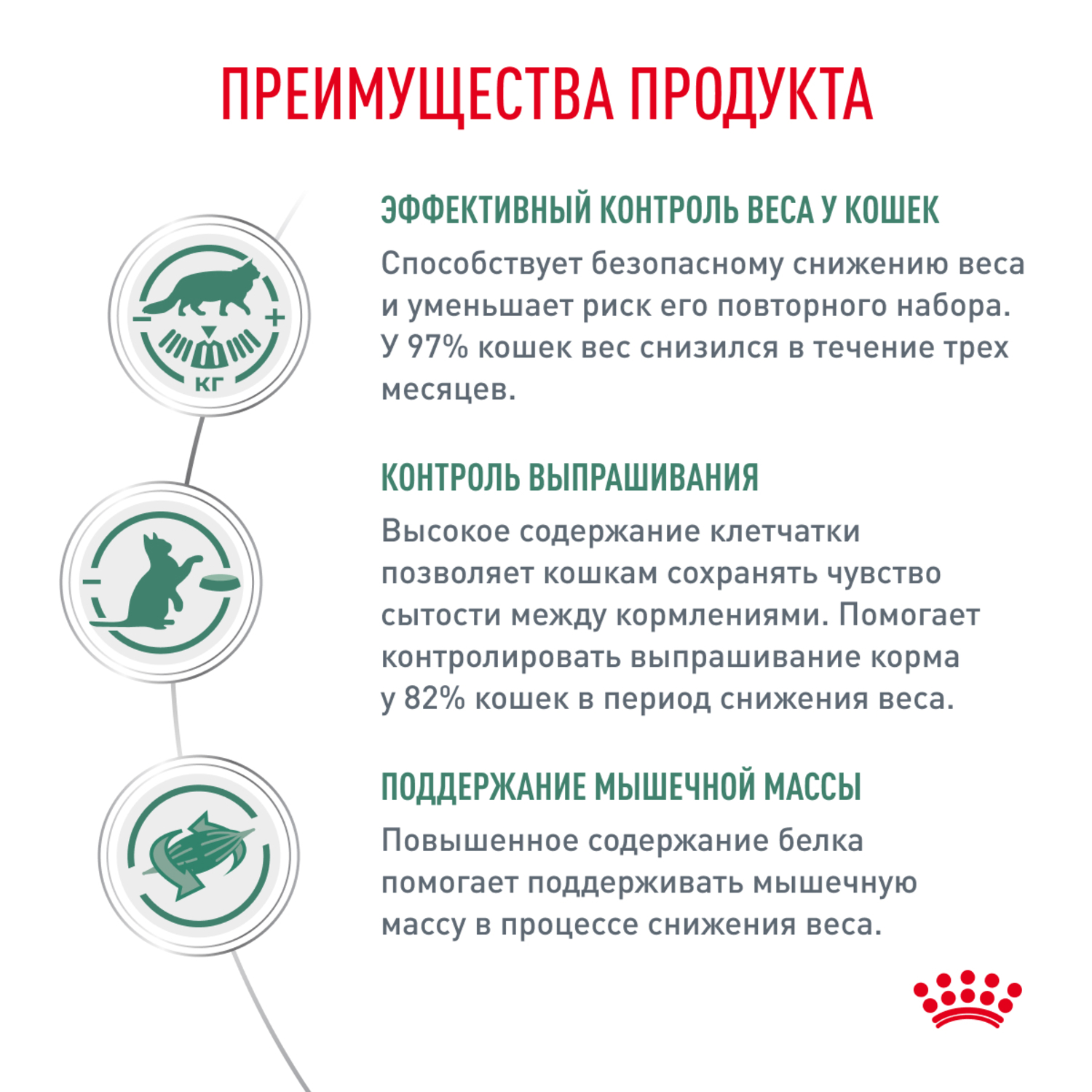 Корм для кошек ROYAL CANIN Satiety Weight Management для снижения веса сухой 350г - фото 3