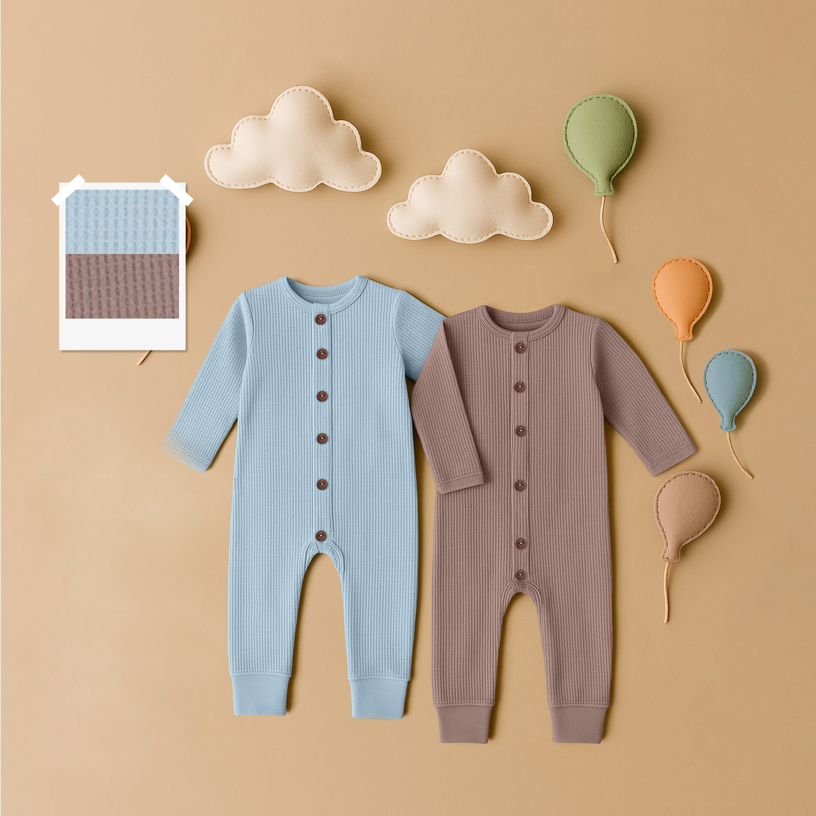 Комбинезон 2 шт Rant blue+brown 3-92 - фото 1