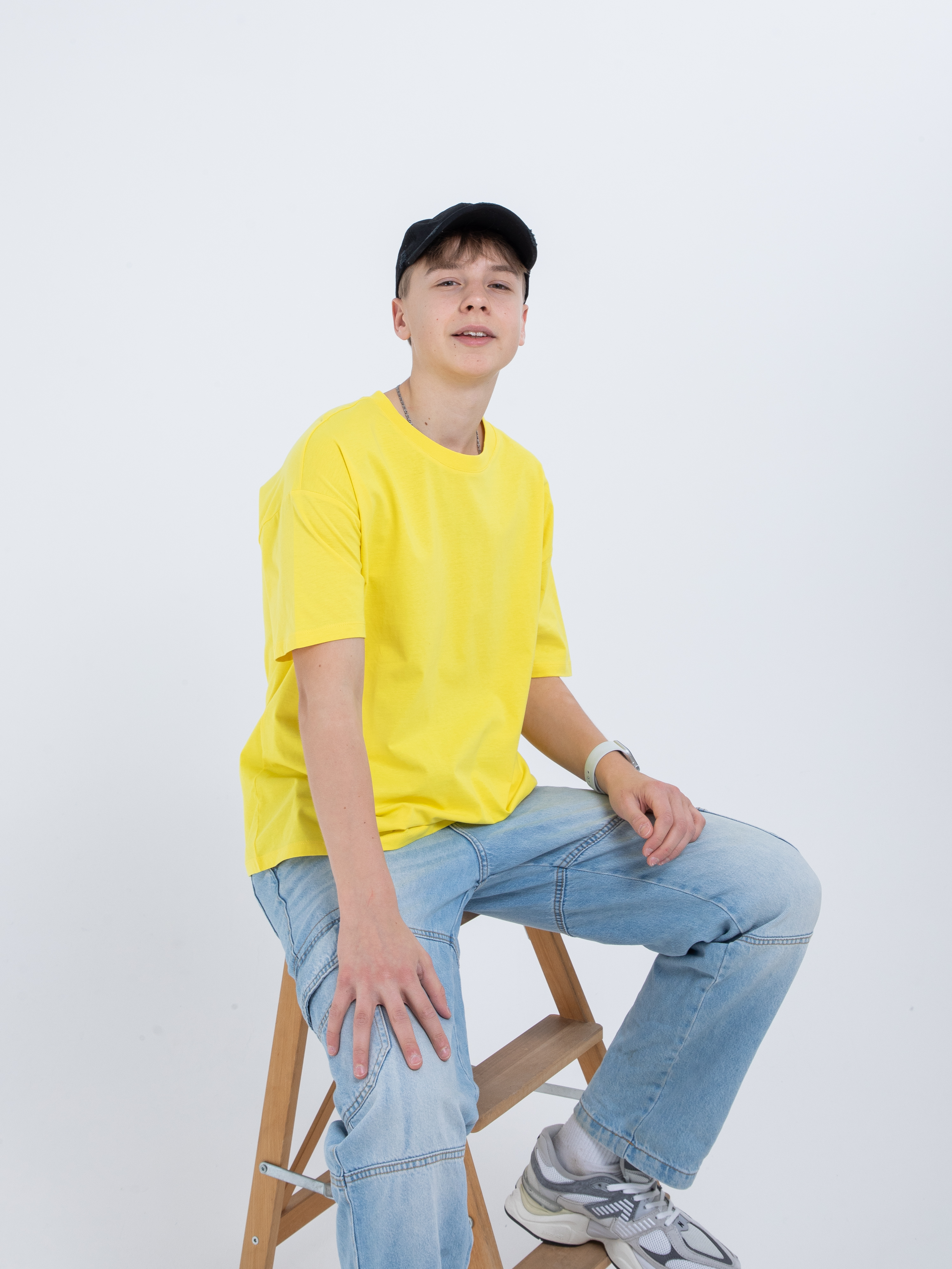 Футболка STELLA MODA 11601._светло-желтый - фото 8