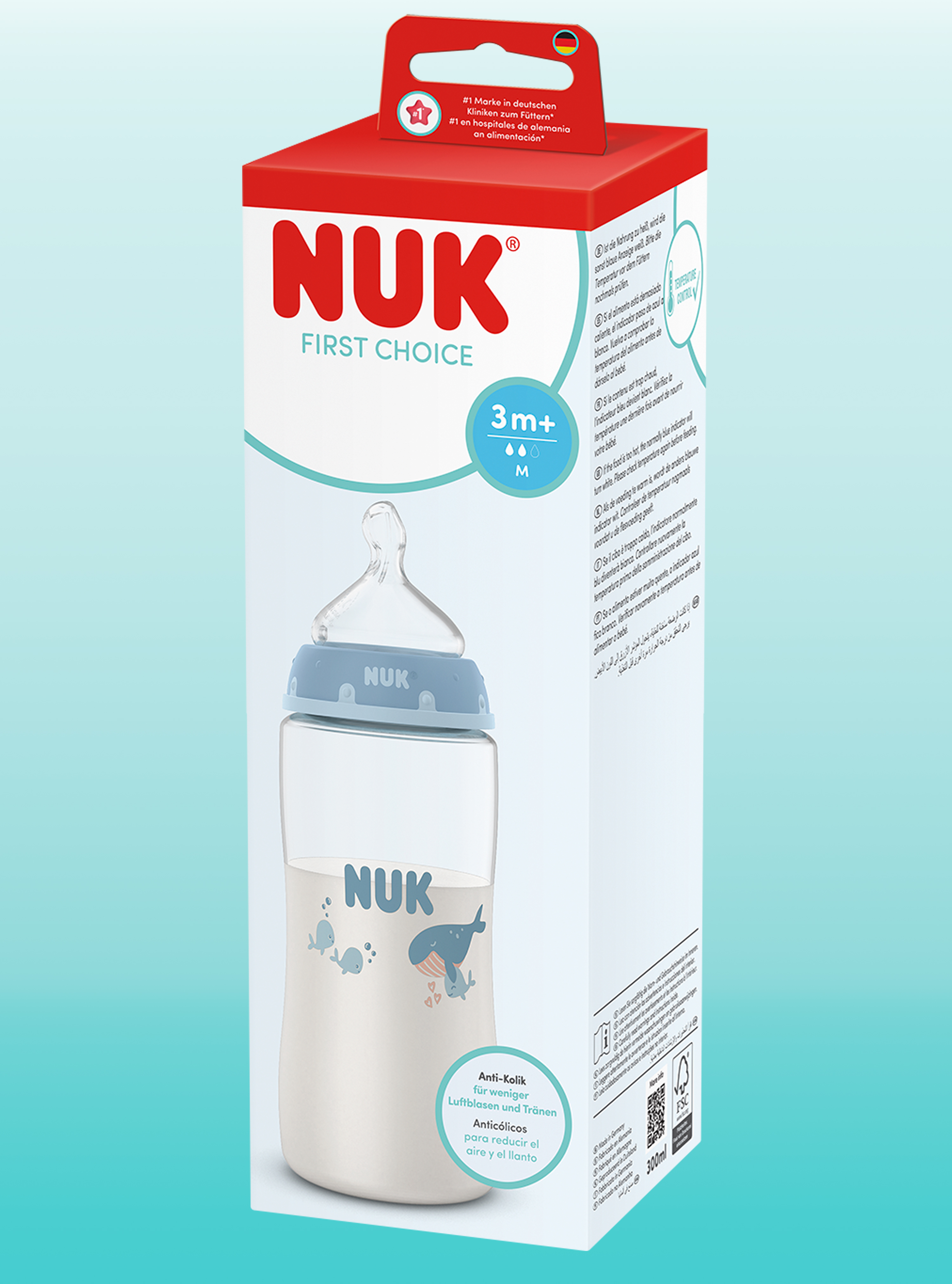 Бутылочка Nuk First Choise 300 мл 1 шт. - фото 2